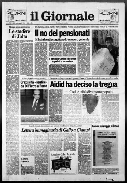 Il giornale : quotidiano del mattino